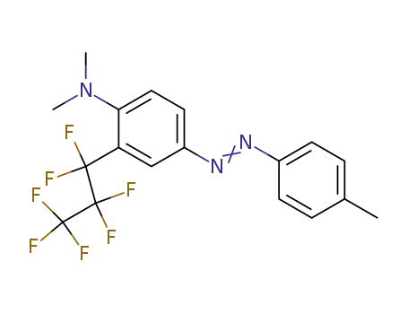 Benzenamine,
2-(heptafluoropropyl)-N,N-dimethyl-4-[(4-methylphenyl)azo]-