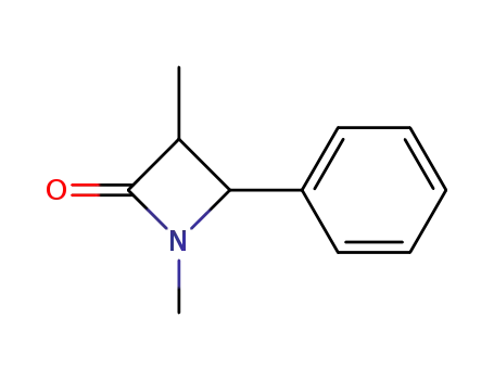Molecular Structure of 344334-23-2 (1,3-dimethyl-4-phenyl-azetidin-2-one)