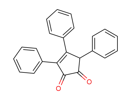 Molecular Structure of 86504-33-8 (2,3,4-triphenylcyclopent-2-ene-1,5-dione)