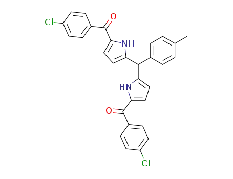 1,9-bis(p-chlorobenzoyl)-5-(p-tolyl)dipyrromethane