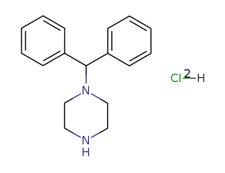 Molecular Structure of 57311-01-0 (1-benzhydrylpiperazine hydrochloride)
