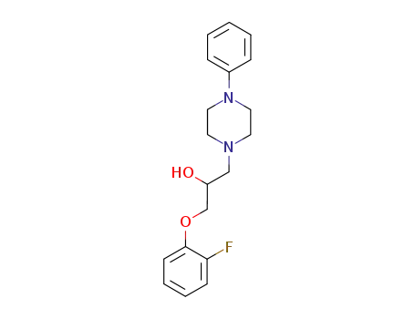 Molecular Structure of 66307-47-9 (α-[(2-Fluorophenoxy)methyl]-4-phenyl-1-piperazineethanol)
