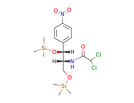 Molecular Structure of 21196-84-9 (O,O-Bis(trimethylsilyl)chloramphenicol)