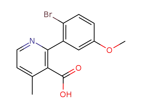 2-(2-Brom-5-methoxyphenyl)-4-methyl-pyridin-3-carbonsaeure