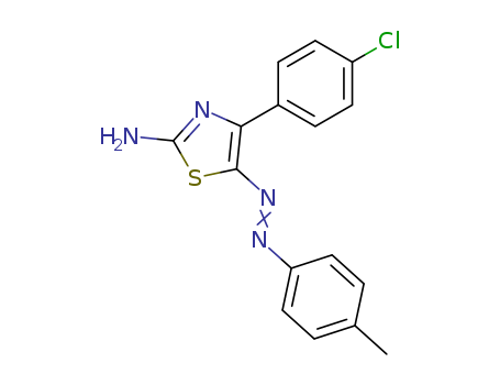 2-Thiazolamine,4-(4-chlorophenyl)-5-[2-(4-methylphenyl)diazenyl]- cas  39874-95-8
