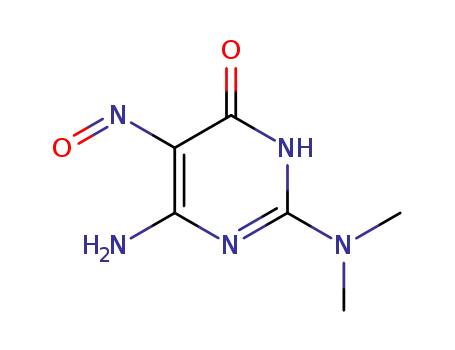 Molecular Structure of 70700-44-6 (4-Amino-2-dimethylamino-6-hydroxy-5-nitrosopyrimidine)