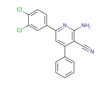 3-Pyridinecarbonitrile, 2-amino-6-(3,4-dichlorophenyl)-4-phenyl-