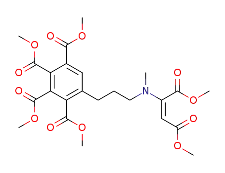 5-{3-[((E)-1,2-Bis-methoxycarbonyl-vinyl)-methyl-amino]-propyl}-benzene-1,2,3,4-tetracarboxylic acid tetramethyl ester