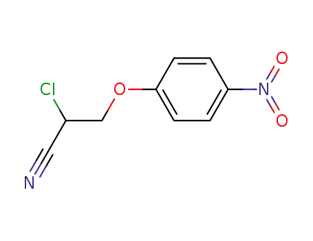 Molecular Structure of 119254-67-0 (2-Chloro-3-(4-nitro-phenoxy)-propionitrile)