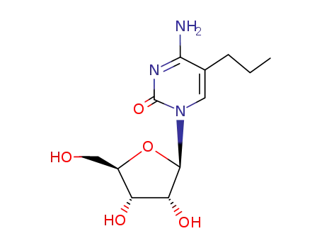 Molecular Structure of 66270-32-4 (Cytidine, 5-propyl-)