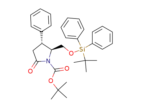 4S,5S-1-t-butoxycarbonyl-5-t-butyldiphenylsiloxymethyl-4-phenylpyrrolidine-2-one
