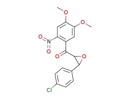 Molecular Structure of 69511-71-3 ([3-(4-chlorophenyl)oxiran-2-yl](4,5-dimethoxy-2-nitrophenyl)methanone)