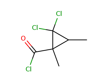 시클로프로판카르보닐 염화물, 2,2-디클로로-1,3-디메틸-, 트랜스-(9CI)