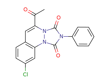 5-Acetyl-9-chloro-2-phenyl-[1,2,4]triazolo[1,2-a]cinnoline-1,3-dione