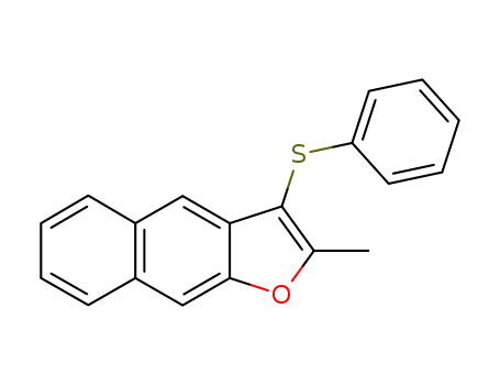Molecular Structure of 113502-94-6 (Naphtho[2,3-b]furan, 2-methyl-3-(phenylthio)-)