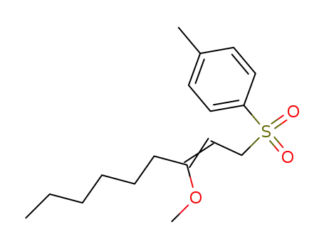Molecular Structure of 185693-73-6 (Benzene, 1-[(3-methoxy-2-nonenyl)sulfonyl]-4-methyl-)