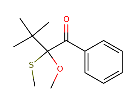 1-Butanone, 2-methoxy-3,3-dimethyl-2-(methylthio)-1-phenyl-