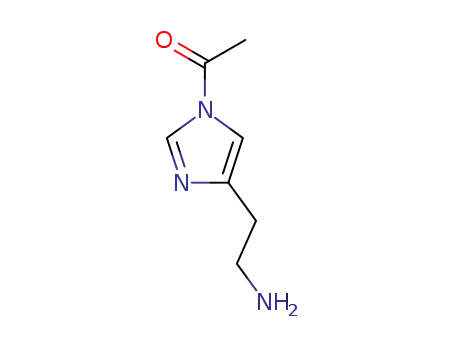 Molecular Structure of 90008-46-1 (Imidazole, 1-acetyl-4-(2-aminoethyl)- (7CI))