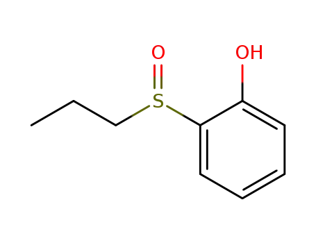 Molecular Structure of 29634-41-1 (2-(Propylsulfinyl)phenol)