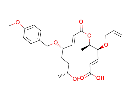 (E)-(4S,7R)-7-Hydroxy-4-(4-methoxy-benzyloxy)-oct-2-enoic acid (E)-(1R,2S)-2-allyloxy-4-carboxy-1-methyl-but-3-enyl ester
