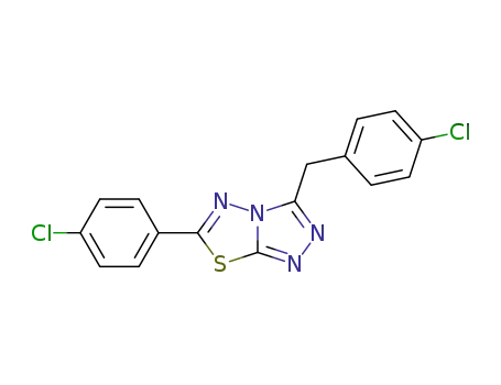 6-(4-Chlorophenyl)-3-((4-chlorophenyl)methyl)-1,2,4-triazolo(3,4-b)(1,3,4)thiadiazole