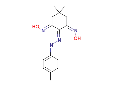 5,5-dimethyl-cyclohexane-1,2,3-trione-1,3-dioxime-2-<i>p</i>-tolylhydrazone