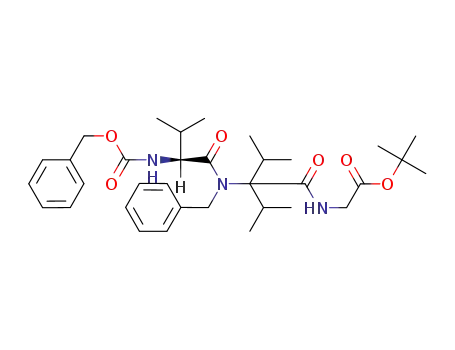 {2-[Benzyl-((S)-2-benzyloxycarbonylamino-3-methyl-butyryl)-amino]-2-isopropyl-3-methyl-butyrylamino}-acetic acid tert-butyl ester