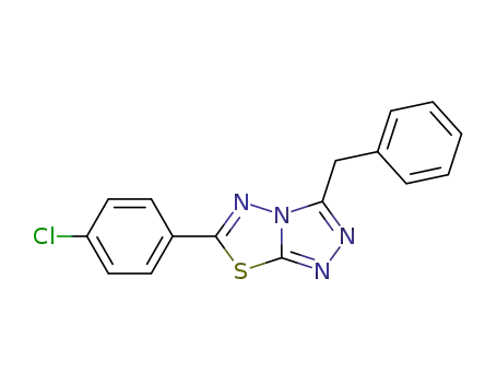 3-Benzyl-6-(4-chlorophenyl)[1,2,4]triazolo[3,4-b][1,3,4]thiadiazole
