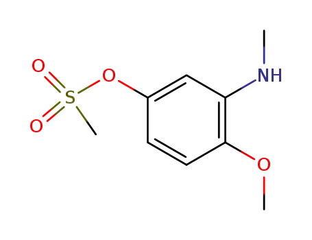 Methanesulfonic acid 4-methoxy-3-methylamino-phenyl ester