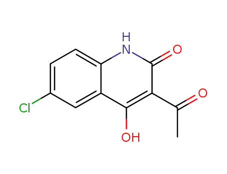 3-acetyl-6-chloro-4-hydroxy-1H-quinolin-2-one