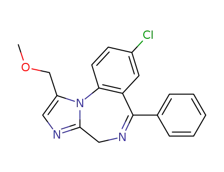 8-Chloro-1-methoxymethyl-6-phenyl-4H-3,5,10b-triaza-benzo[e]azulene