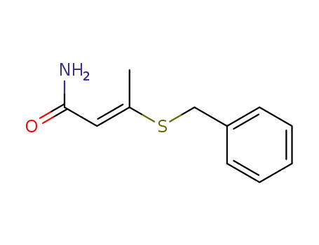 (E)-3-Benzylsulfanyl-but-2-enoic acid amide