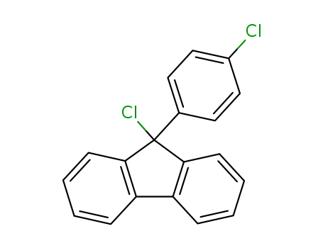 Molecular Structure of 60252-98-4 (9H-Fluorene, 9-chloro-9-(4-chlorophenyl)-)