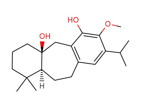 Molecular Structure of 101409-58-9 ((10S)-12-Methoxy-9,10-seco-9,20-cycloabieta-8,11,13-triene-10,11-diol)