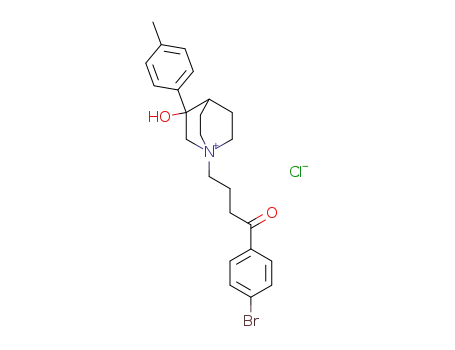 3-p-Methylphenyl-3-hydroxy-N-(4'-p-bromophenyl-4'-oxobutyl)quinuclidinium Chloride