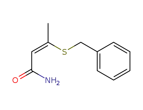 (Z)-3-Benzylsulfanyl-but-2-enoic acid amide