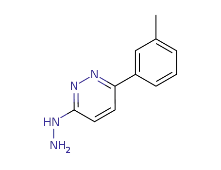 Molecular Structure of 88490-34-0 (3(2H)-Pyridazinone, 6-(3-methylphenyl)-, hydrazone)