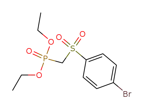 Molecular Structure of 27691-37-8 (Phosphonic acid, [[(4-bromophenyl)sulfonyl]methyl]-, diethyl ester)