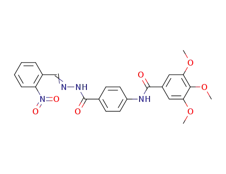 BENZOIC ACID, p-(3,4,5-TRIMETHOXYBENZAMIDO)-, 2-(o-NITROBENZYLIDENE)HYDRAZIDE