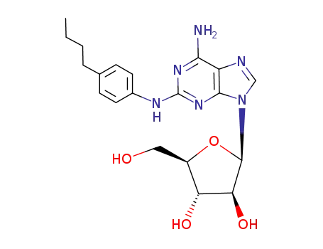 (2R,3S,4S,5R)-2-[6-Amino-2-(4-butyl-phenylamino)-purin-9-yl]-5-hydroxymethyl-tetrahydro-furan-3,4-diol