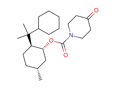 4-Oxo-piperidine-1-carboxylic acid (1R,2S,5R)-2-(1-cyclohexyl-1-methyl-ethyl)-5-methyl-cyclohexyl ester
