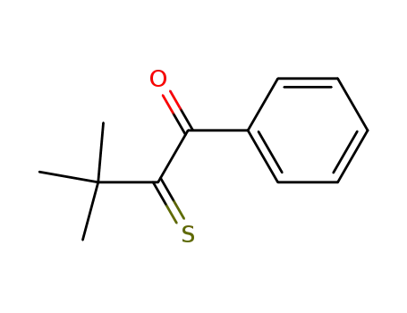 Molecular Structure of 77387-78-1 (3,3-Dimethyl-1-phenyl-2-thioxo-1-butanon)