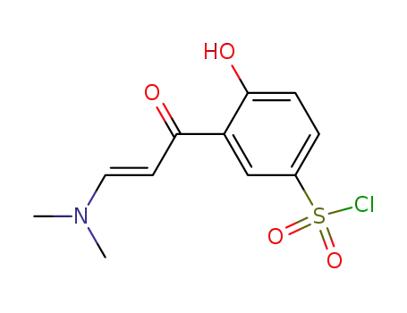 4-Hydroxy-5-(3-dimethylaminopropenoyl)benzenesulfonic acid chloride