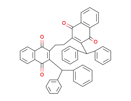 Molecular Structure of 97118-21-3 (3,3'-Bis-diphenylmethyl-2,2'-ethylen-di-1,4-naphthachinon)