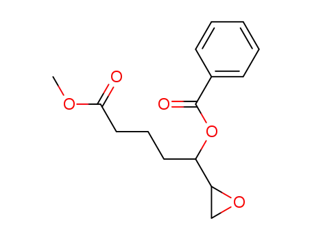 Benzoic acid 4-methoxycarbonyl-1-oxiranyl-butyl ester