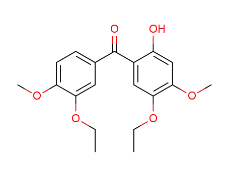Molecular Structure of 17892-44-3 (2-Hydroxy-3'.5-diethoxy-4.4'-dimethoxy-benzophenon)