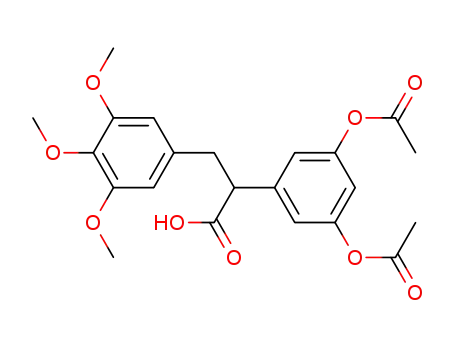 α-(3,5-Diacetoxyphenyl)-3,4,5-trimethoxypropionsaeure