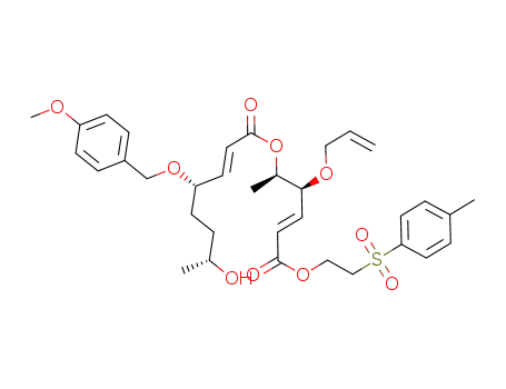 (E)-(4S,7R)-7-Hydroxy-4-(4-methoxy-benzyloxy)-oct-2-enoic acid (E)-(1R,2S)-2-allyloxy-1-methyl-4-[2-(toluene-4-sulfonyl)-ethoxycarbonyl]-but-3-enyl ester