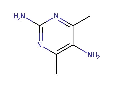 Molecular Structure of 89488-77-7 (2,5-Pyrimidinediamine, 4,6-dimethyl- (9CI))