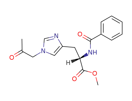 L-Histidine, N-benzoyl-1-(2-oxopropyl)-, methyl ester